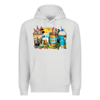 Dove Grey louisiana coffee cups Premium Hoodie - Zillion Design Studio