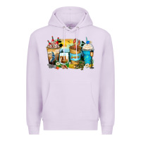 Lilac louisiana coffee cups Premium Hoodie - Zillion Design Studio