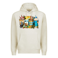 Oatmeal Heather louisiana coffee cups Premium Hoodie - Zillion Design Studio