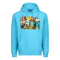 Ocean Blue louisiana coffee cups Premium Hoodie - Zillion Design Studio