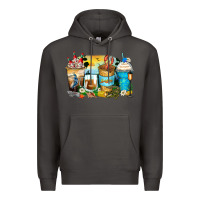 Smoke louisiana coffee cups Premium Hoodie - Zillion Design Studio