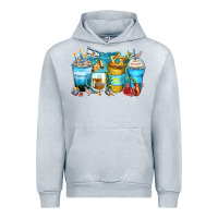 Heather Grey hanukkah coffee cups Urban Hoodie - Zillion Design Studio