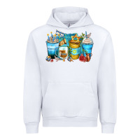 White hanukkah coffee cups Urban Hoodie - Zillion Design Studio