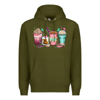 Army Green mom coffee cups Premium Hoodie - Zillion Design Studio