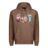 Chestnut mom coffee cups Premium Hoodie - Zillion Design Studio