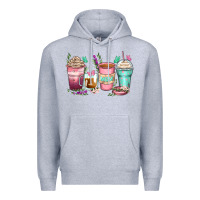 Heather Grey mom coffee cups Premium Hoodie - Zillion Design Studio