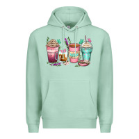 Seafoam mom coffee cups Premium Hoodie - Zillion Design Studio