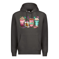 Smoke mom coffee cups Premium Hoodie - Zillion Design Studio