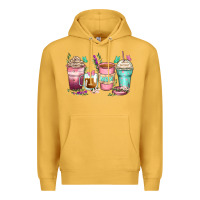 Mustard mom coffee cups Premium Hoodie - Zillion Design Studio