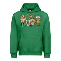 Emerald highly caffeinated coffee cups Urban Hoodie - Zillion Design Studio