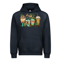 Navy highly caffeinated coffee cups Urban Hoodie - Zillion Design Studio