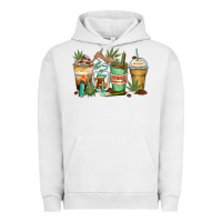 Pigment Lunar Rock highly caffeinated coffee cups Urban Hoodie - Zillion Design Studio