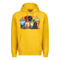 Lemon monster truck coffee cups Premium Hoodie - Zillion Design Studio