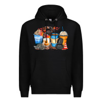 Black monster truck coffee cups Premium Hoodie - Zillion Design Studio