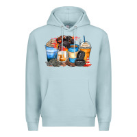 Blue Mist monster truck coffee cups Premium Hoodie - Zillion Design Studio