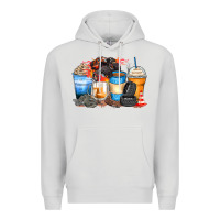 Dove Grey monster truck coffee cups Premium Hoodie - Zillion Design Studio