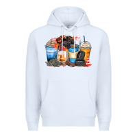 White monster truck coffee cups Premium Hoodie - Zillion Design Studio