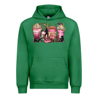 Emerald let's go girls coffee cups Urban Hoodie - Zillion Design Studio