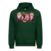Forest Green let's go girls coffee cups Urban Hoodie - Zillion Design Studio