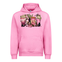 Fuchsia Pink let's go girls coffee cups Urban Hoodie - Zillion Design Studio