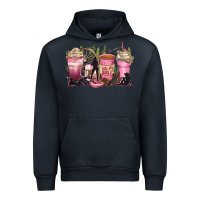 Navy let's go girls coffee cups Urban Hoodie - Zillion Design Studio