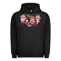 Pigment Black let's go girls coffee cups Urban Hoodie - Zillion Design Studio