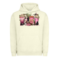 Pigment Pistachio let's go girls coffee cups Urban Hoodie - Zillion Design Studio