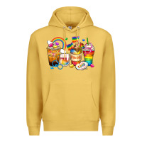 Antique Gold pride coffee cups Premium Hoodie - Zillion Design Studio