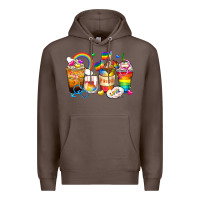 Coffee pride coffee cups Premium Hoodie - Zillion Design Studio