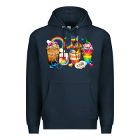 Navy pride coffee cups Premium Hoodie - Zillion Design Studio