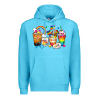 Ocean Blue pride coffee cups Premium Hoodie - Zillion Design Studio