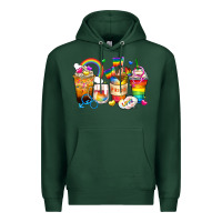 Sports Green pride coffee cups Premium Hoodie - Zillion Design Studio