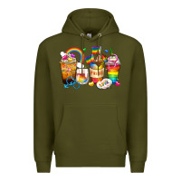 Army Green pride coffee cups Premium Hoodie - Zillion Design Studio