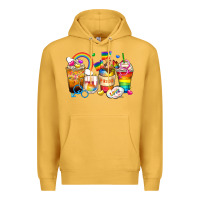 Mustard pride coffee cups Premium Hoodie - Zillion Design Studio