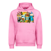 Fuchsia Pink louisiana coffee cups Urban Hoodie - Zillion Design Studio