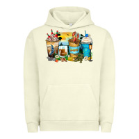 Pigment Pistachio louisiana coffee cups Urban Hoodie - Zillion Design Studio