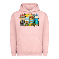 Pigment Salmon louisiana coffee cups Urban Hoodie - Zillion Design Studio
