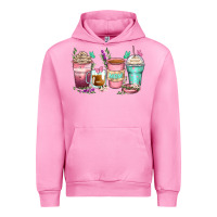 Fuchsia Pink mom coffee cups Urban Hoodie - Zillion Design Studio