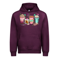 Mauve Wine mom coffee cups Urban Hoodie - Zillion Design Studio