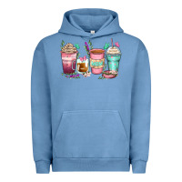 Pigment Pebble Blue mom coffee cups Urban Hoodie - Zillion Design Studio