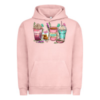 Pigment Salmon mom coffee cups Urban Hoodie - Zillion Design Studio
