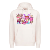 Pale Pink princess coffee cups Premium Hoodie - Zillion Design Studio