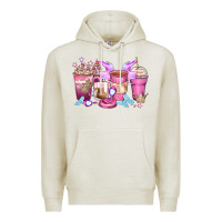 Oatmeal Heather princess coffee cups Premium Hoodie - Zillion Design Studio