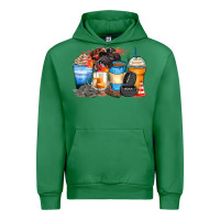 Emerald monster truck coffee cups Urban Hoodie - Zillion Design Studio
