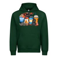 Forest Green monster truck coffee cups Urban Hoodie - Zillion Design Studio