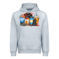 Heather Grey monster truck coffee cups Urban Hoodie - Zillion Design Studio