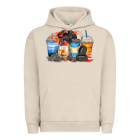 Pigment French Oak monster truck coffee cups Urban Hoodie - Zillion Design Studio