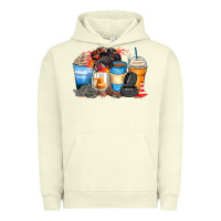 Pigment Pistachio monster truck coffee cups Urban Hoodie - Zillion Design Studio