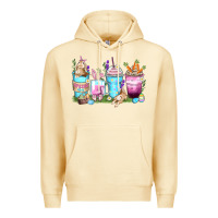 Pina Colada rabbit coffee cups Premium Hoodie - Zillion Design Studio
