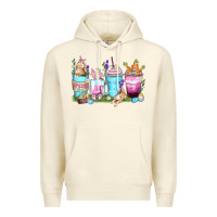 Sandshell rabbit coffee cups Premium Hoodie - Zillion Design Studio